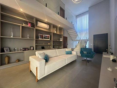 Sobrado à venda em Indaiatuba, Jardim Residencial Helvétia Park I, com 4 suítes, com 356 m²